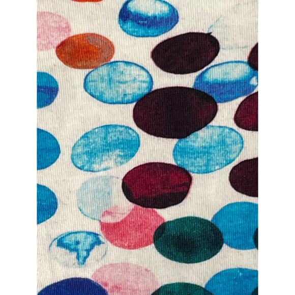 Anthropologie Maeve Disco Rainbow Polka Dot Top Medium - Picture 7 of 9